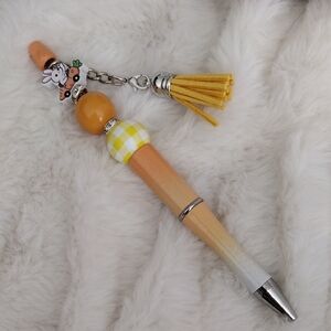 Orange and Yellow Decorative Easter Pen